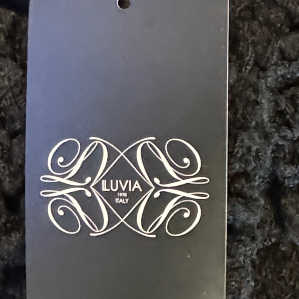 Iluvia 1978 Italy Wool Blend Textured Black Ornate Button Cape Size L/XL NWT - Picture 11 of 16